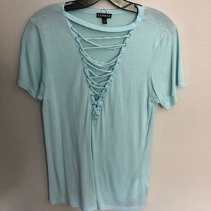 Express lace up Tee